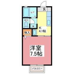 コーポ碧空Ⅱの物件間取画像